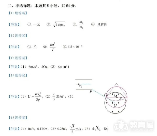 辽宁省高考物理真题及答案解析（2023）