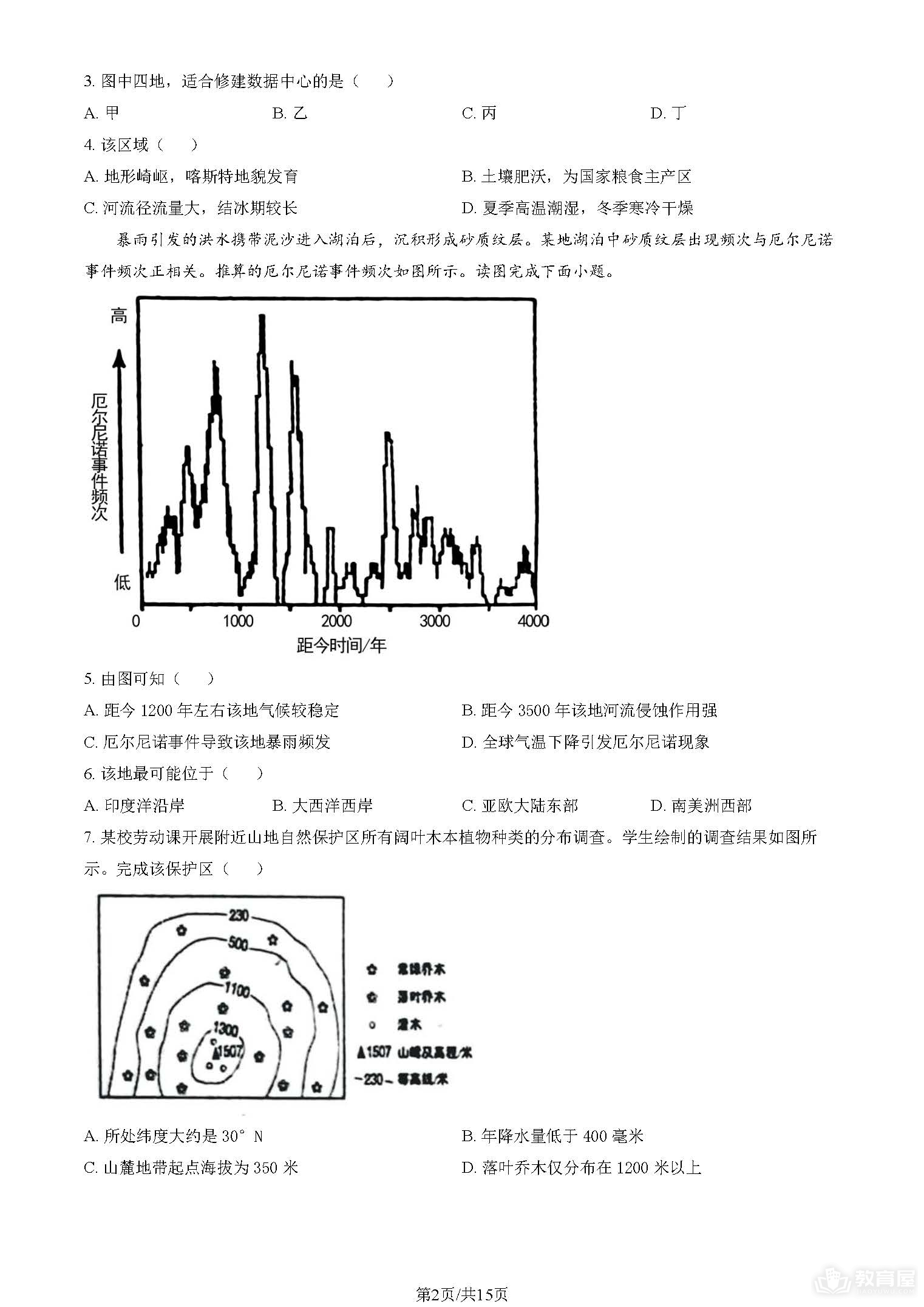 北京高考地理真题及答案解析（2023）