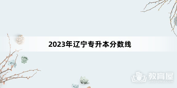2023年辽宁专升本分数线
