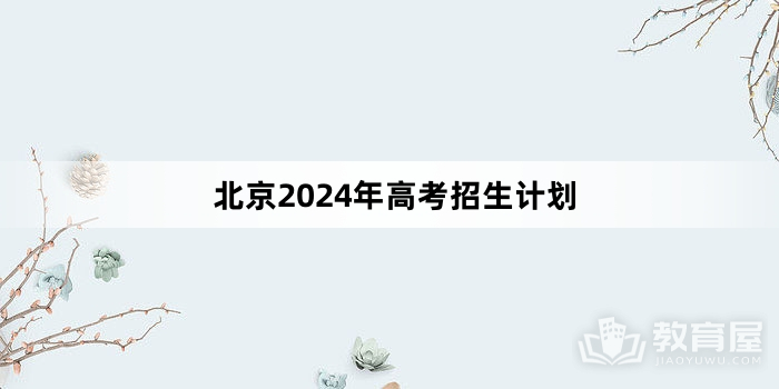 北京2024年高考招生计划